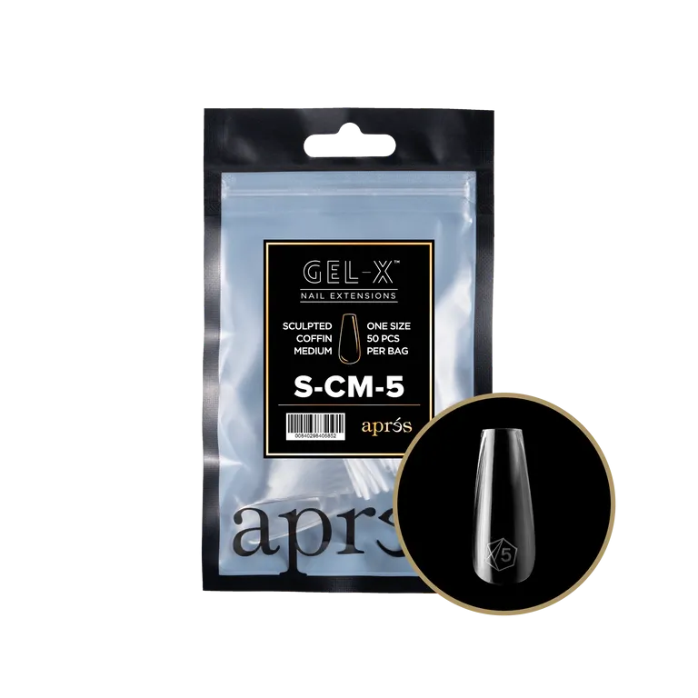 APRES - GEL-X® SCULPTED COFFIN MEDIUM REFILL TIP BAG 2.0