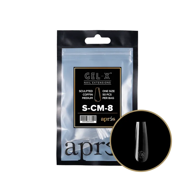 APRES - GEL-X® SCULPTED COFFIN MEDIUM REFILL TIP BAG 2.0