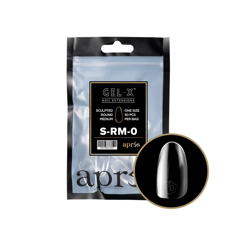 APRES - GEL-X® SCULPTED ROUND MEDIUM REFILL TIP BAG 2.0
