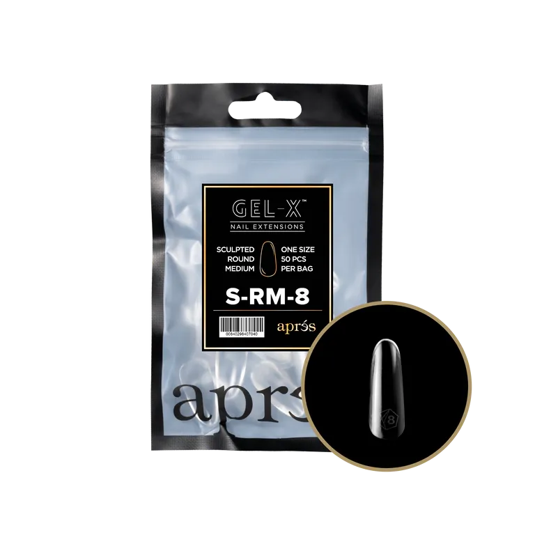 APRES - GEL-X® SCULPTED ROUND MEDIUM REFILL TIP BAG 2.0
