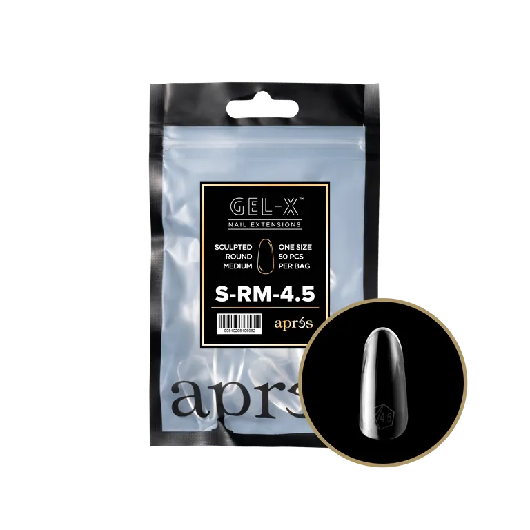 APRES - GEL-X® SCULPTED ROUND MEDIUM REFILL TIP BAG 2.0