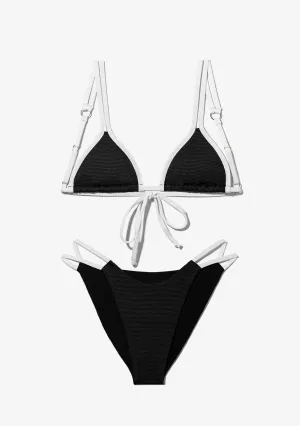 Aruba Top   Feroe Bottom Bikini Black