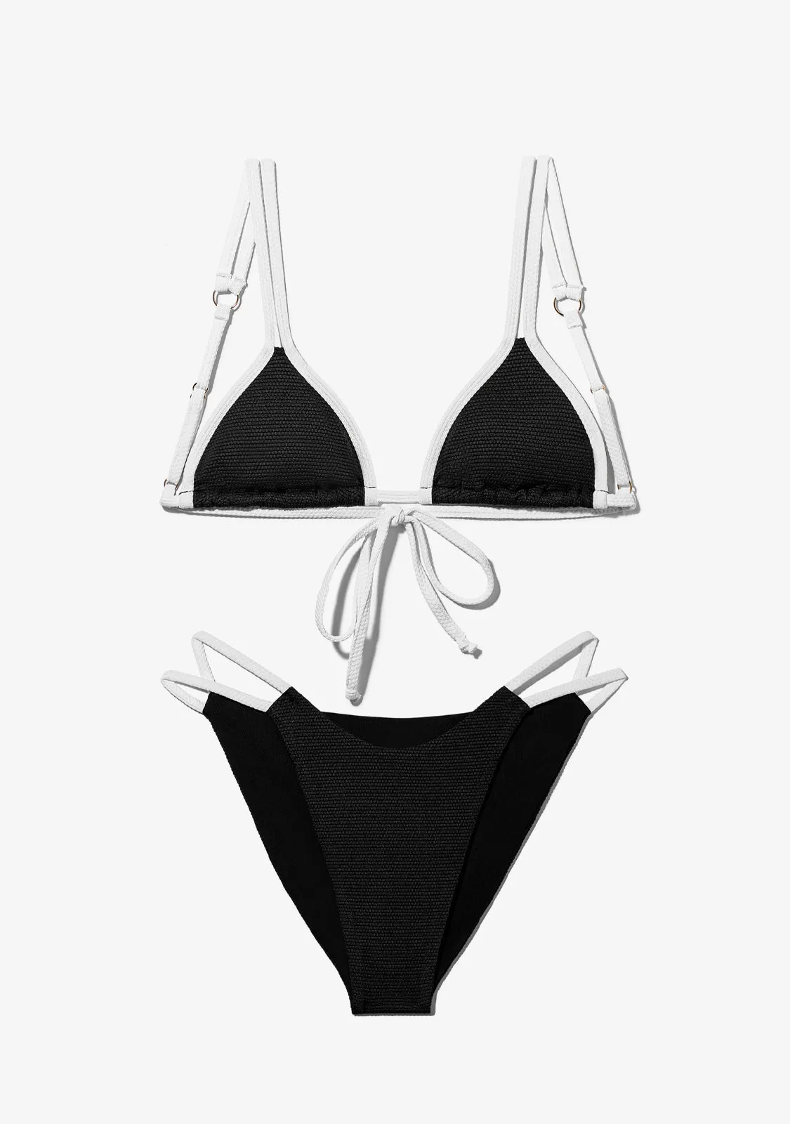 Aruba Top   Feroe Bottom Bikini Black