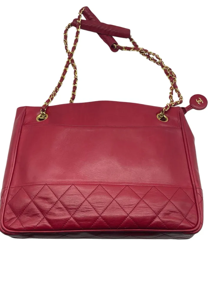 AS IS Vintage Chanel Quilted Matelesse Double Chain Shoulder Bag