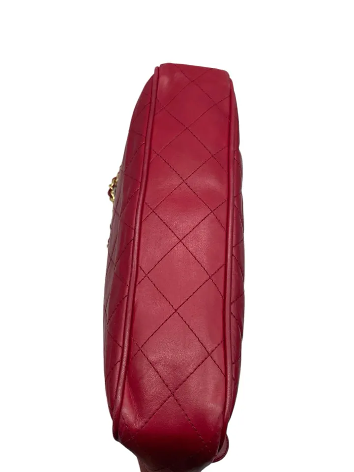 AS IS Vintage Chanel Quilted Matelesse Double Chain Shoulder Bag