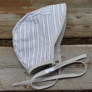 Baby Bonnet - Prairie Green Stripes