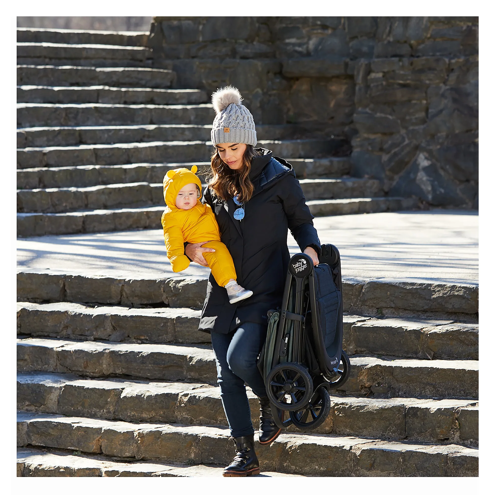 Baby jogger city mini gt2 single foldable stroller, opulent black
