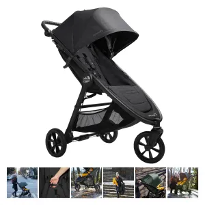 Baby jogger city mini gt2 single foldable stroller, opulent black