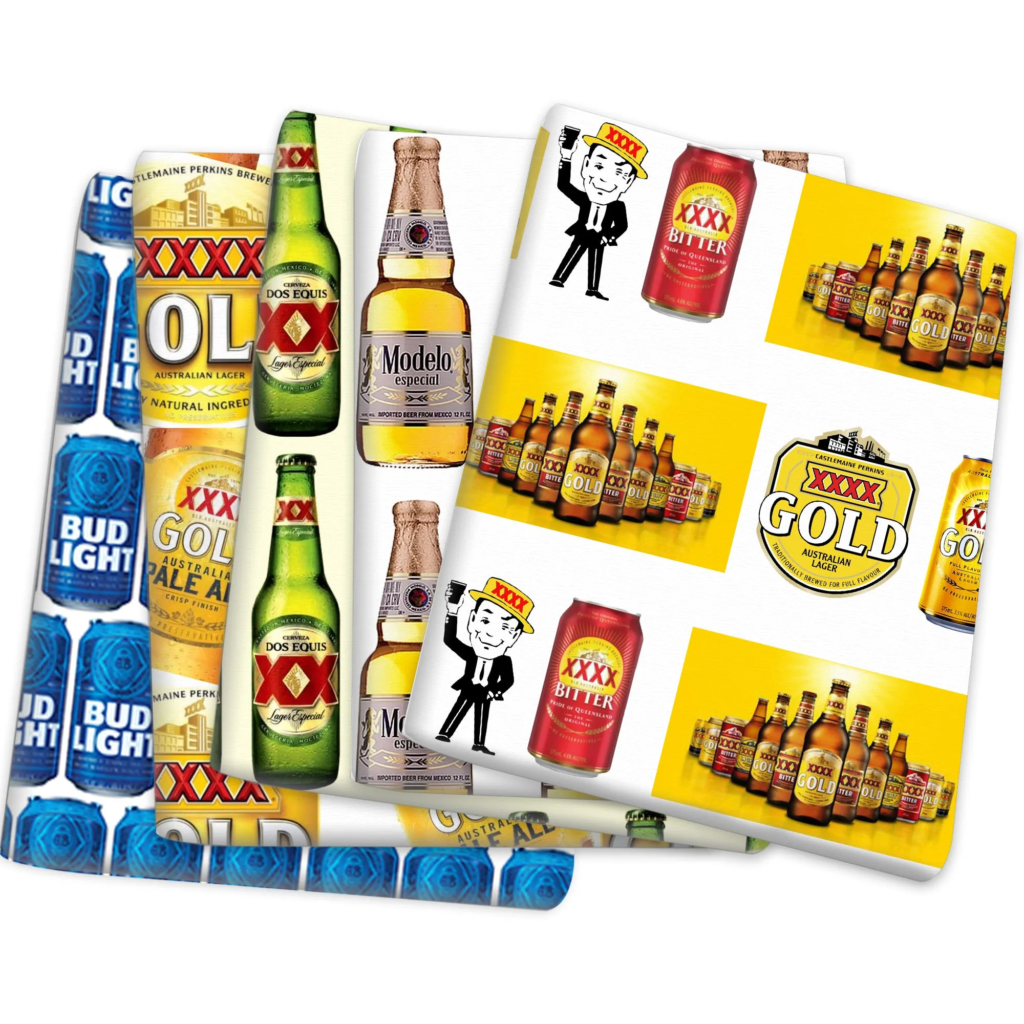 Beer Theme Printed Fabric