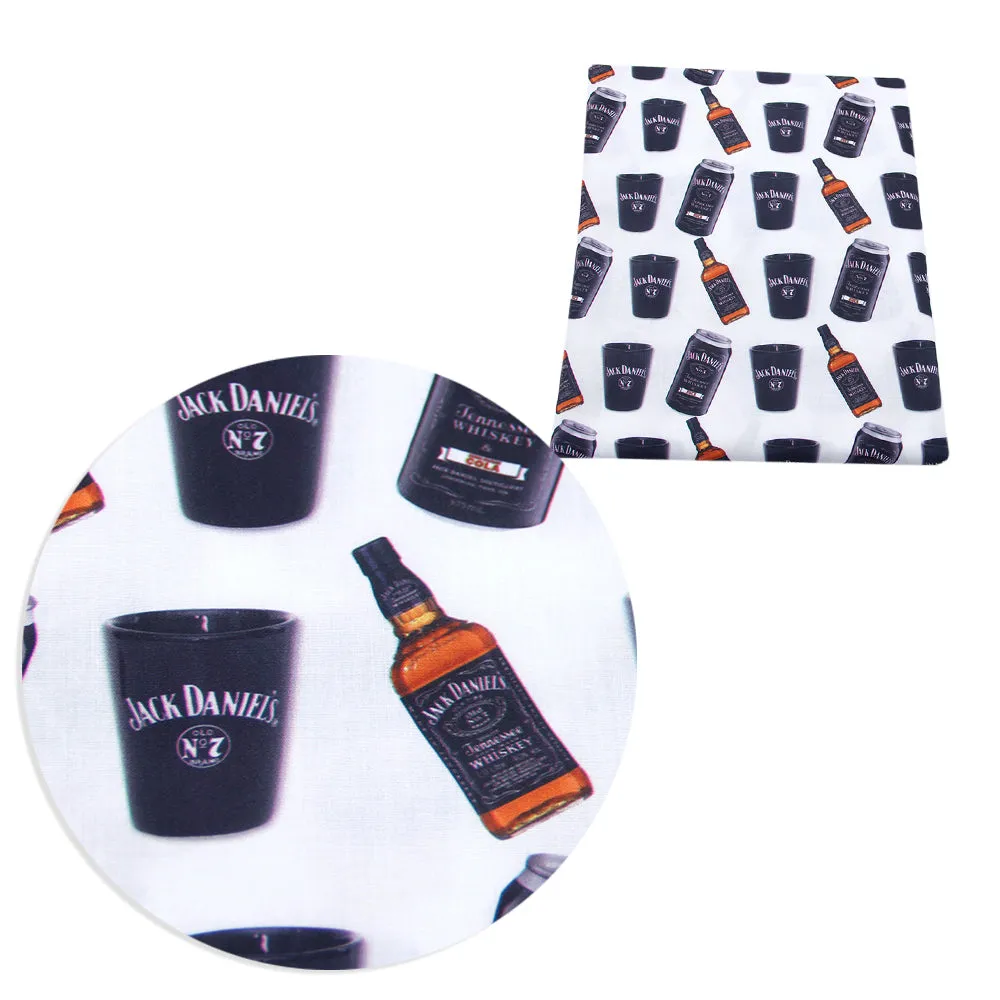 Beer Theme Printed Fabric