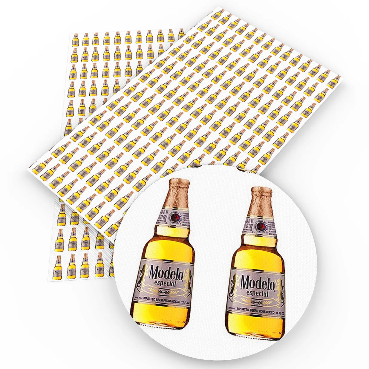 Beer Theme Printed Fabric