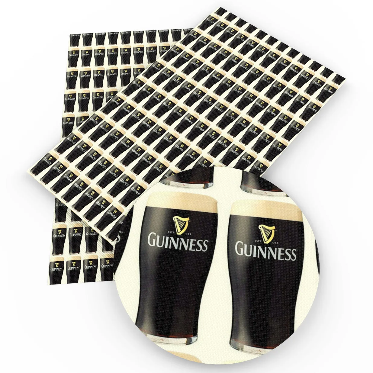 Beer Theme Printed Fabric