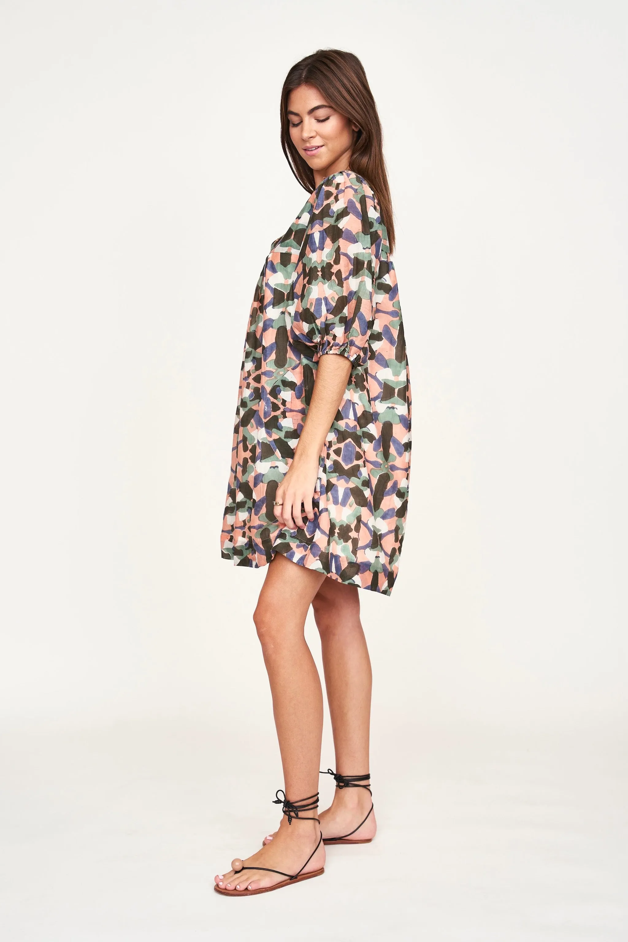 Belem Dress in Calypso in Jamboree
