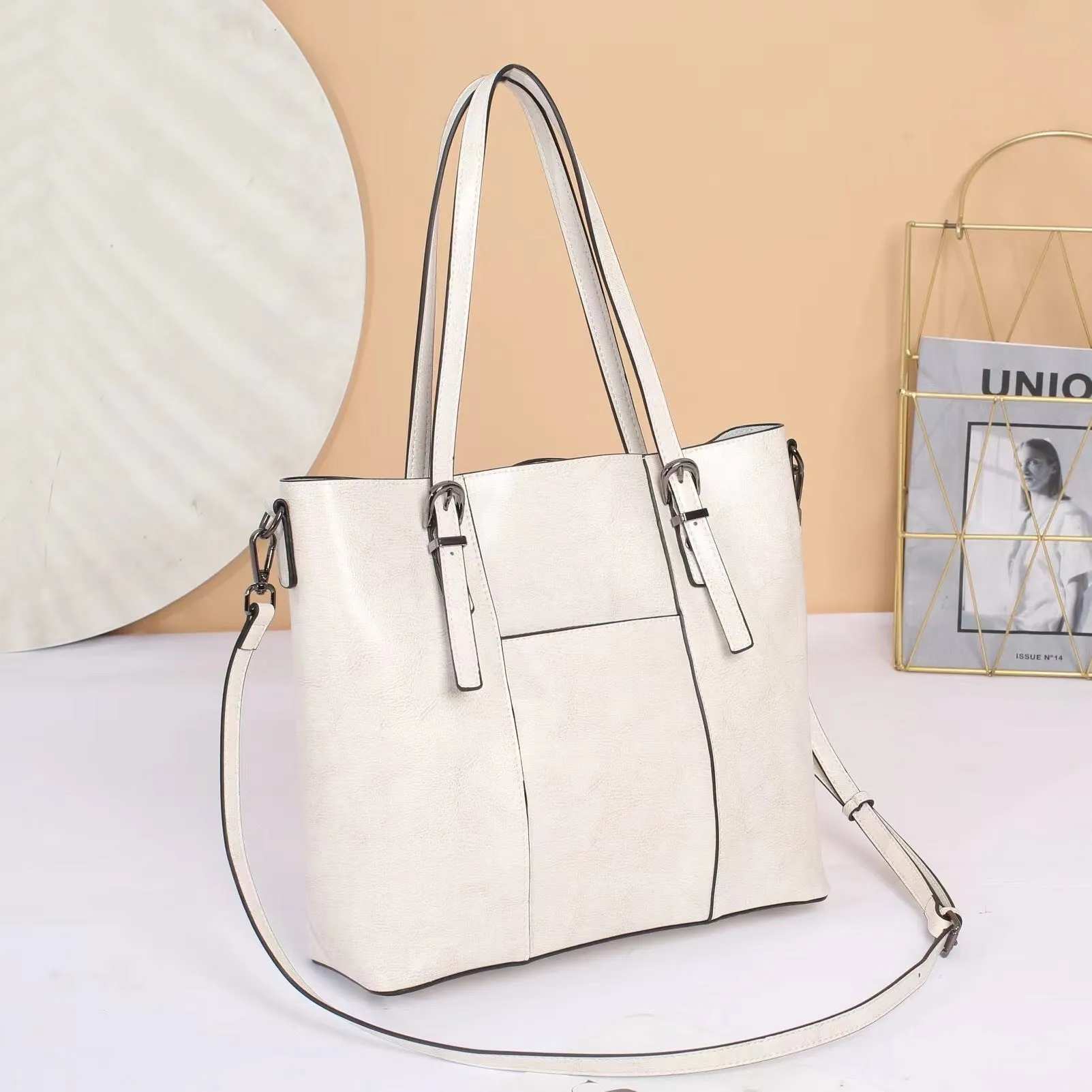 Bella Tote Genuine Leather Women's Commuter Bag- Large Capacity & Stylish Design