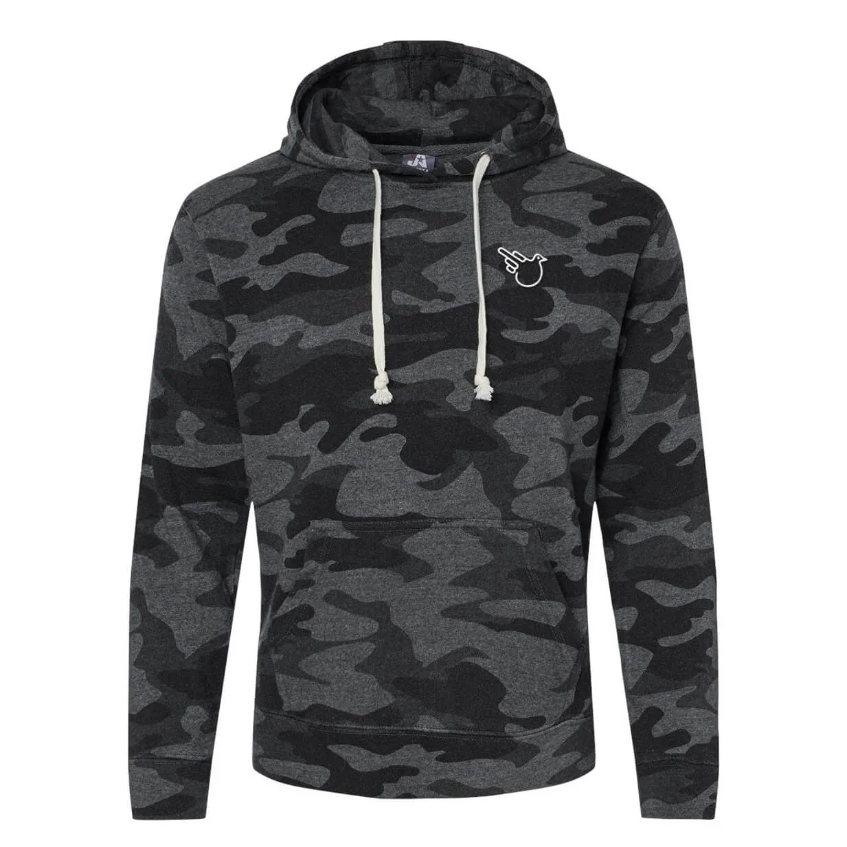 Black Camo Triblend Hoodie