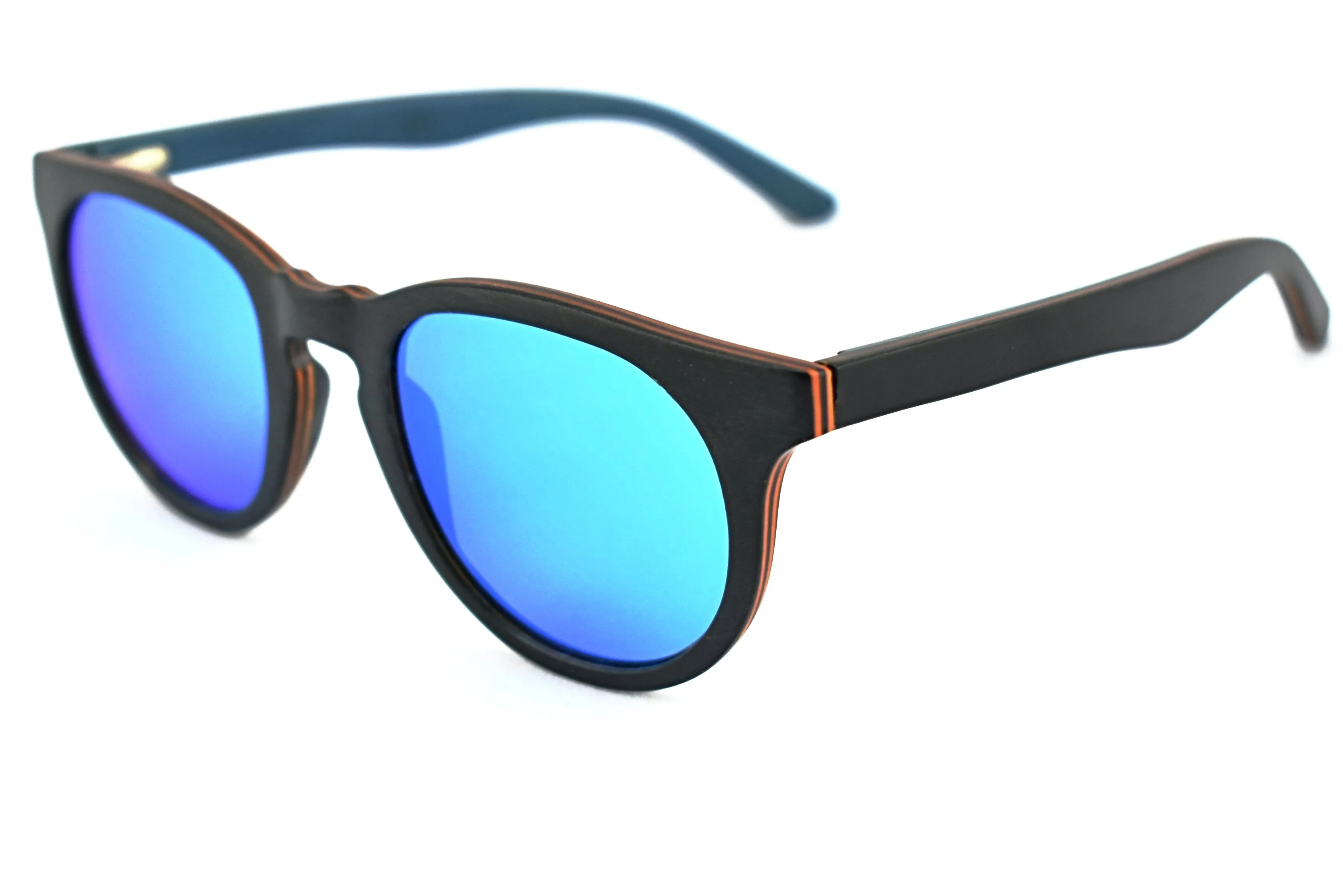 Black Maple Sunglasses Ice Blue Lens - Sari