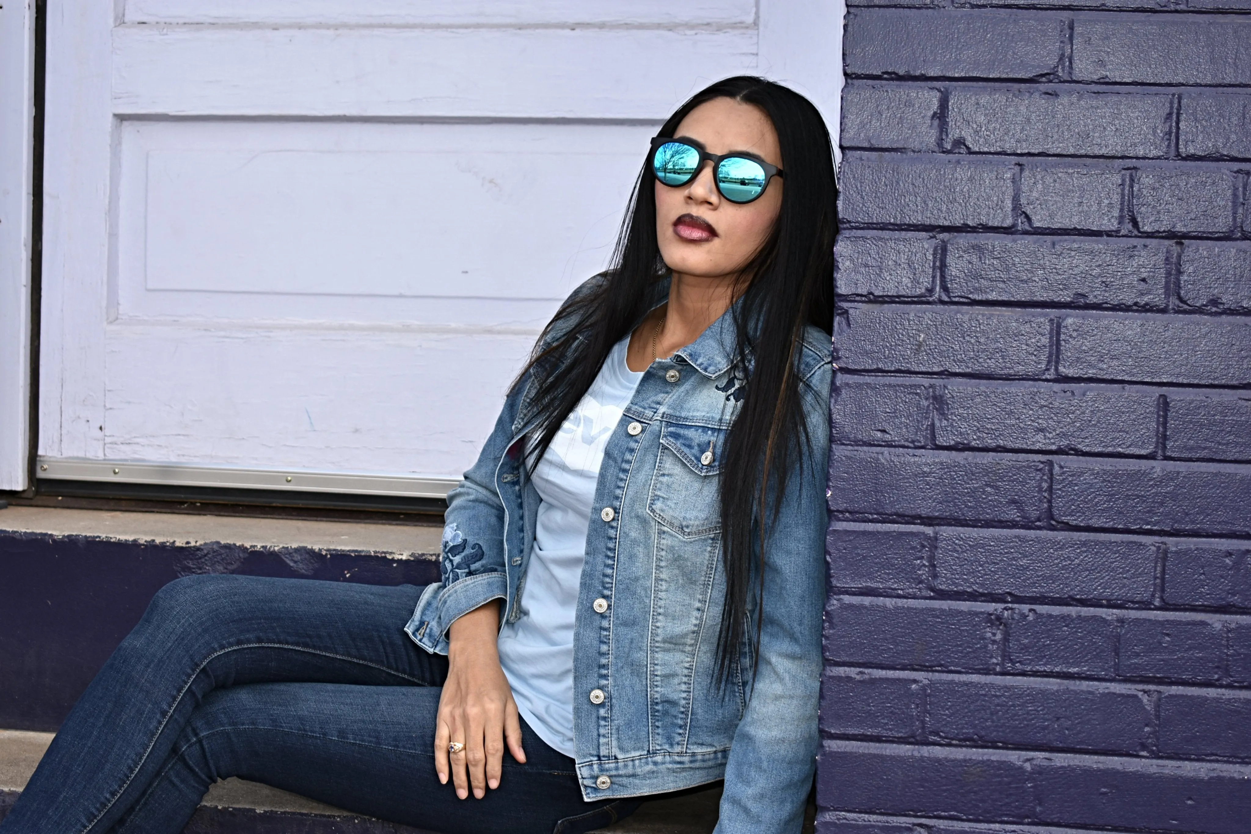Black Maple Sunglasses Ice Blue Lens - Sari