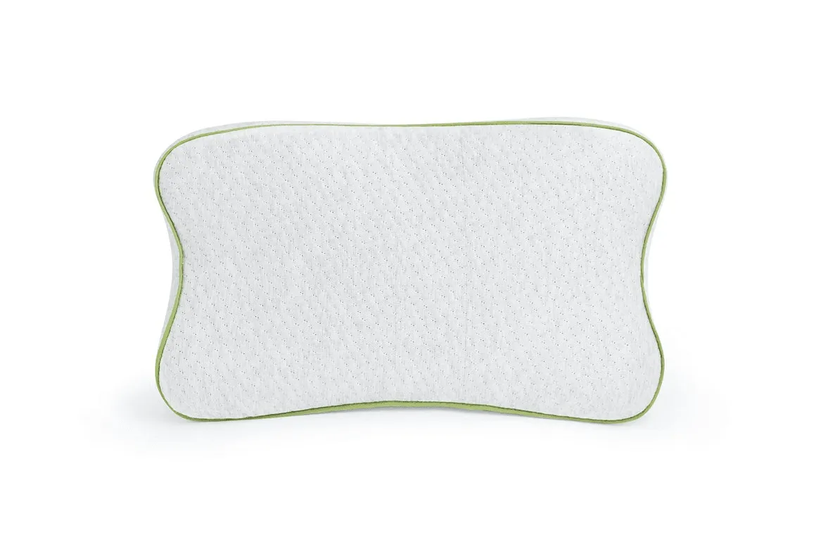 BLACKROLL - Recovery Pillow, Ergonomic Shape Supports All Sleeping Positions, Memory Foam Pillows for Neck, Shoulder, and Back, Breathable Roll Up Travel Pillow with Included Travel Bag