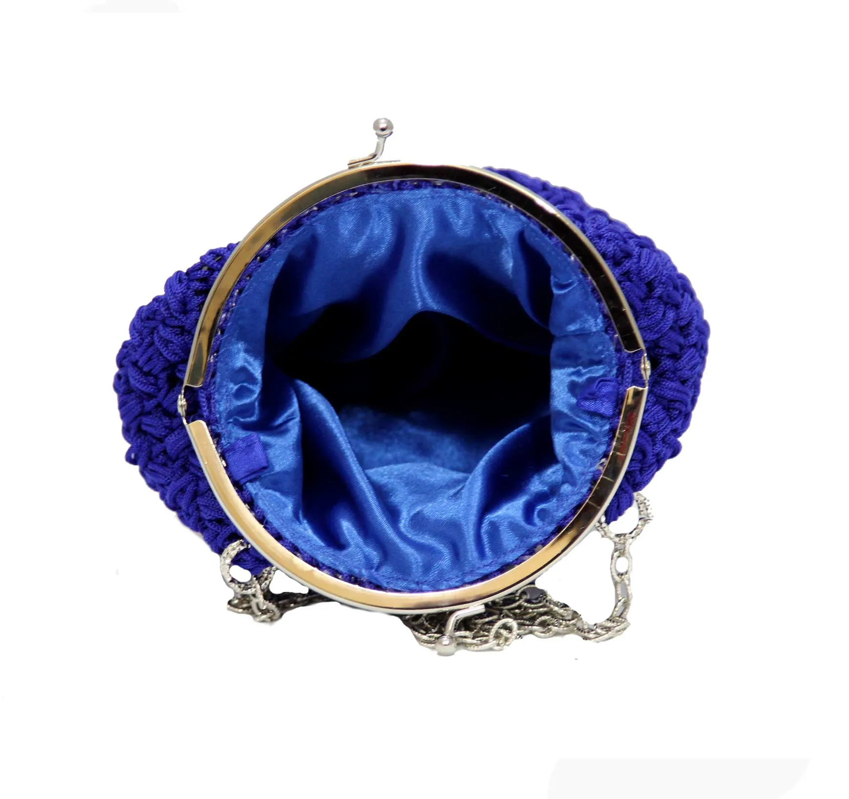 Blue Bowl Crochet Bag