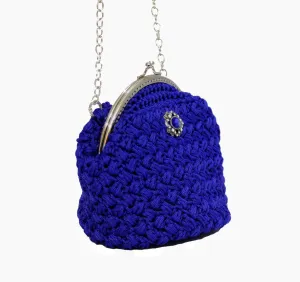 Blue Bowl Crochet Bag