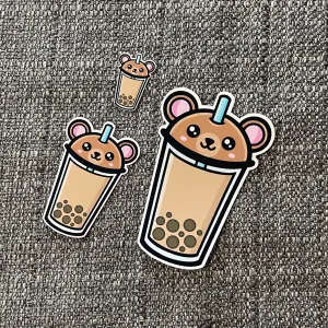 Boba Teddy Sticker