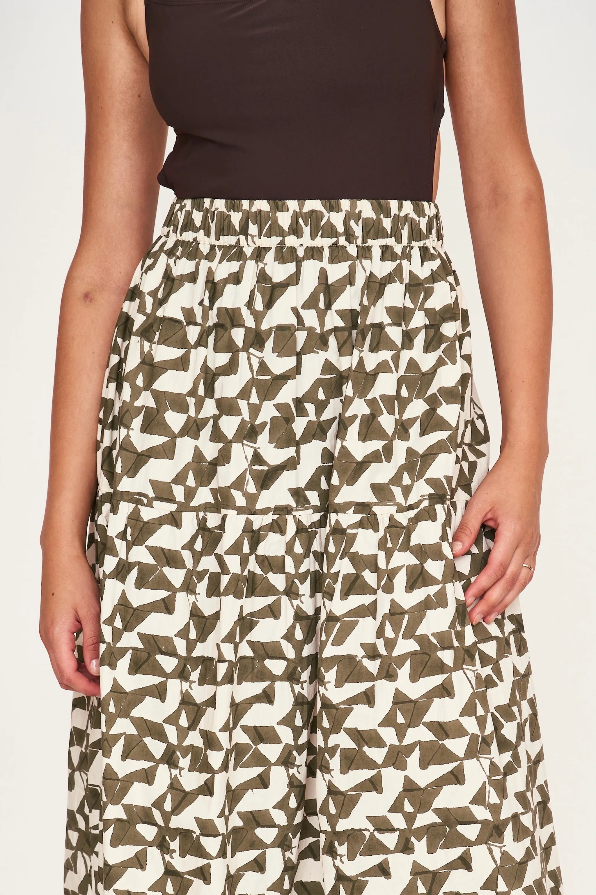 Brighton Skirt in Seaglass in Branch