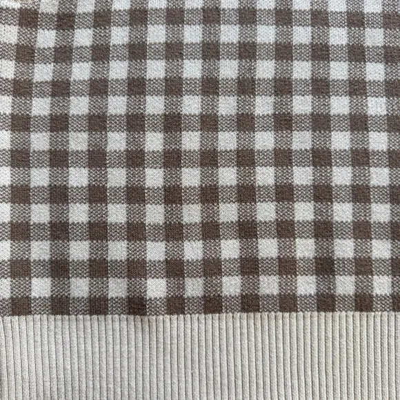Brixton Naples Gingham Sweater Vest Size L