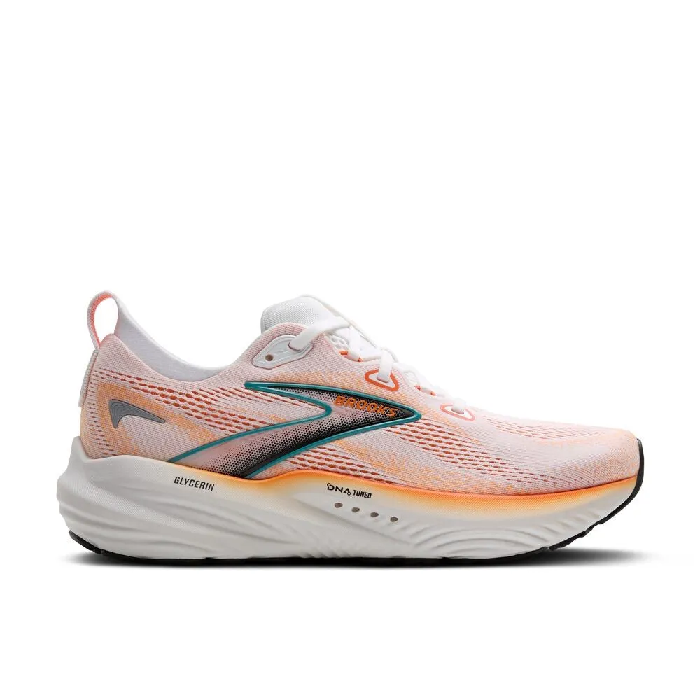 Brooks Glycerin 22 (Mens) - White/Orange/Green Blue Slate