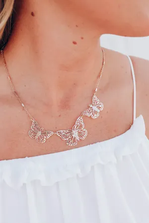 Butterfly Bay Necklace - Gold