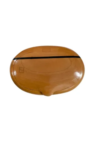 c. 1975 Fendi Limited Edition Hand Carved Wood Clutch Bag