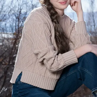 Cable Knit Crew