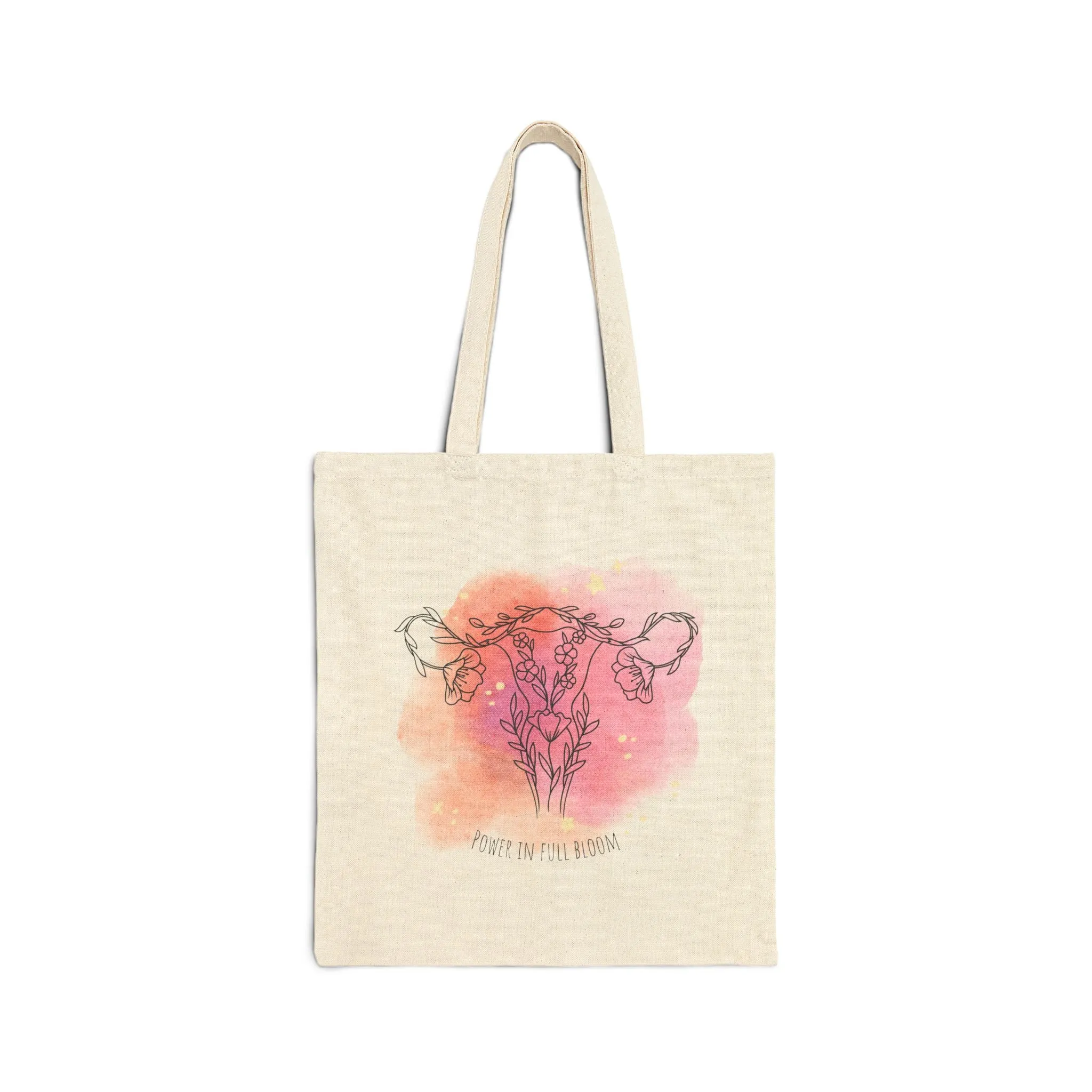 Canvas Tote Bag - "Power in Full Bloom"