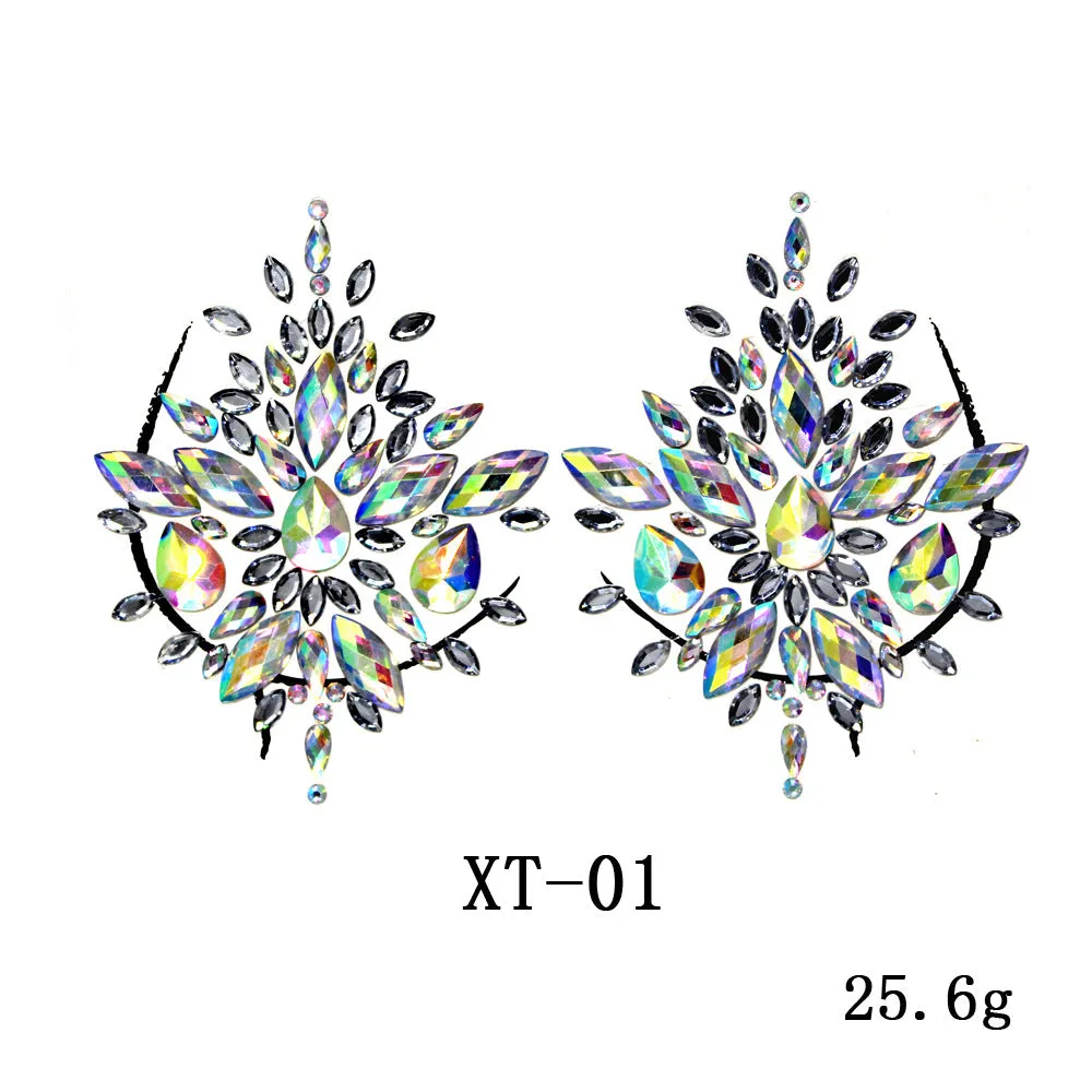 Carnival party chest decoration tattoo stickers