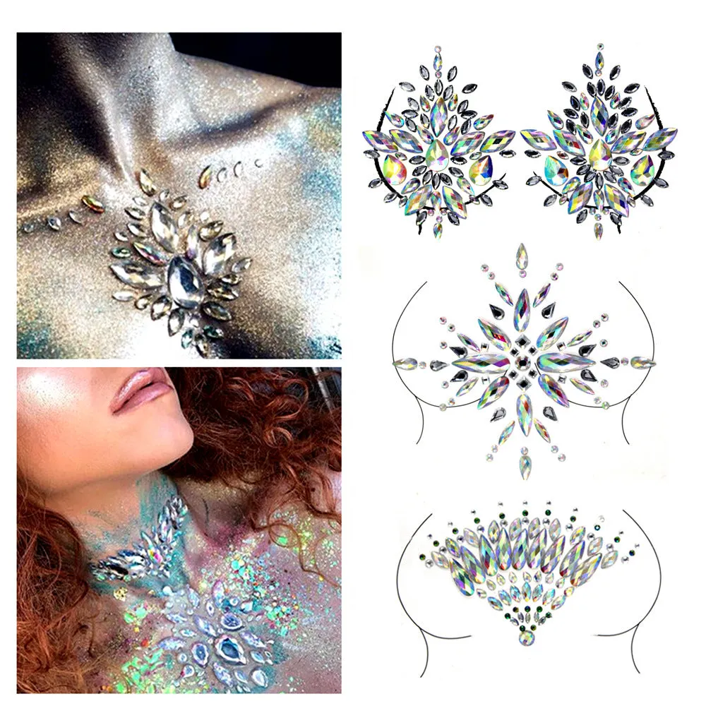 Carnival party chest decoration tattoo stickers
