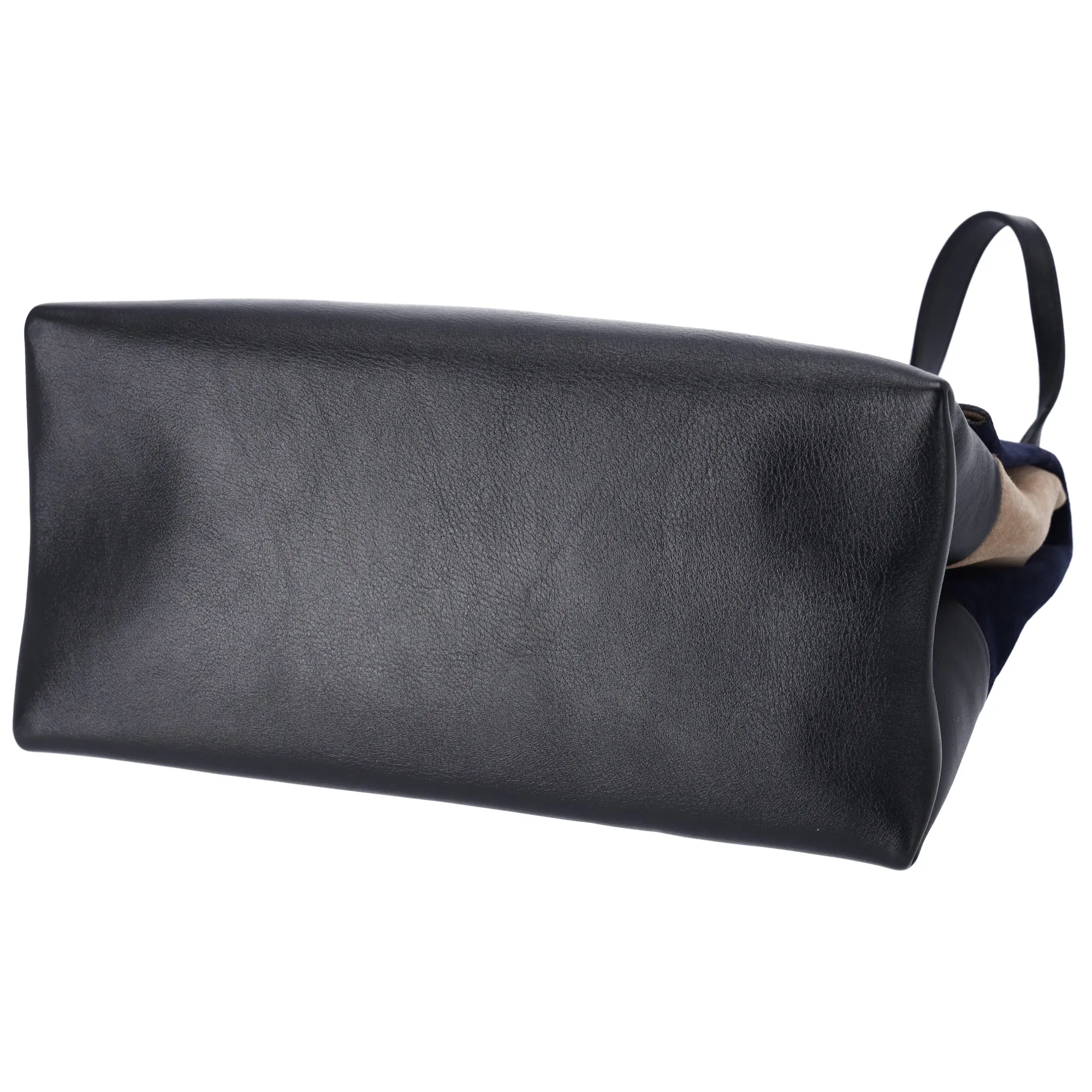 Celine All Soft Shoulder Bag Ocean Blue Calfskin Suede