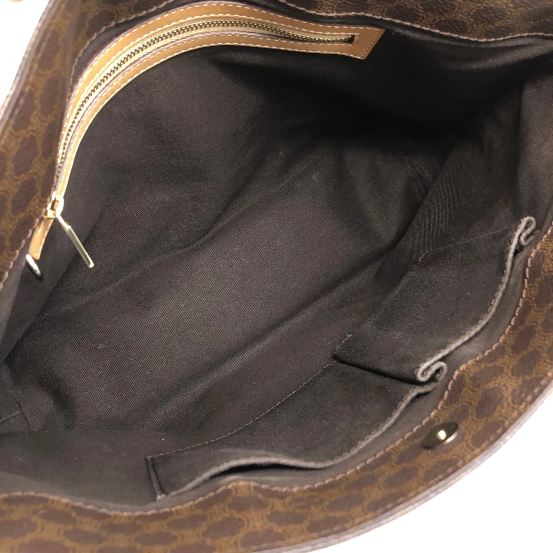 CELINE Macadam   Shoulder bag Totebag Brown PP-SA-0097 Vintage br27j2