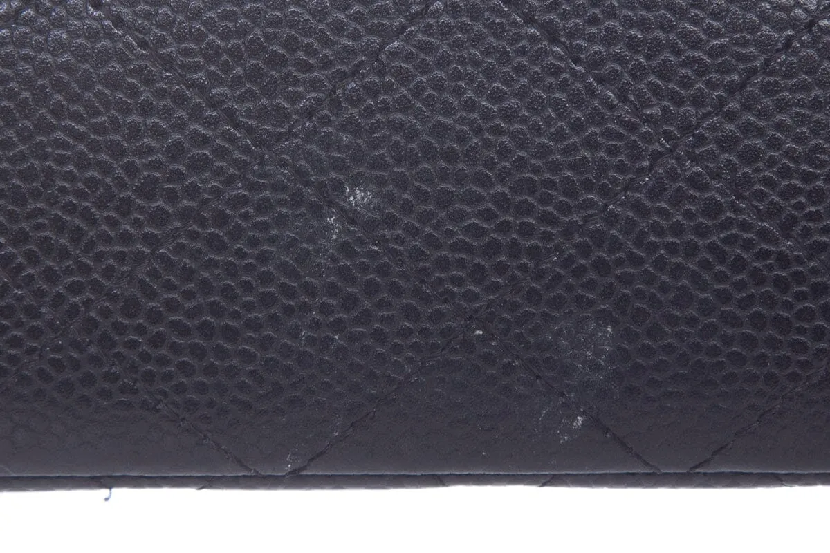Chanel 2015/16 Black Caviar Double Flap Handbag