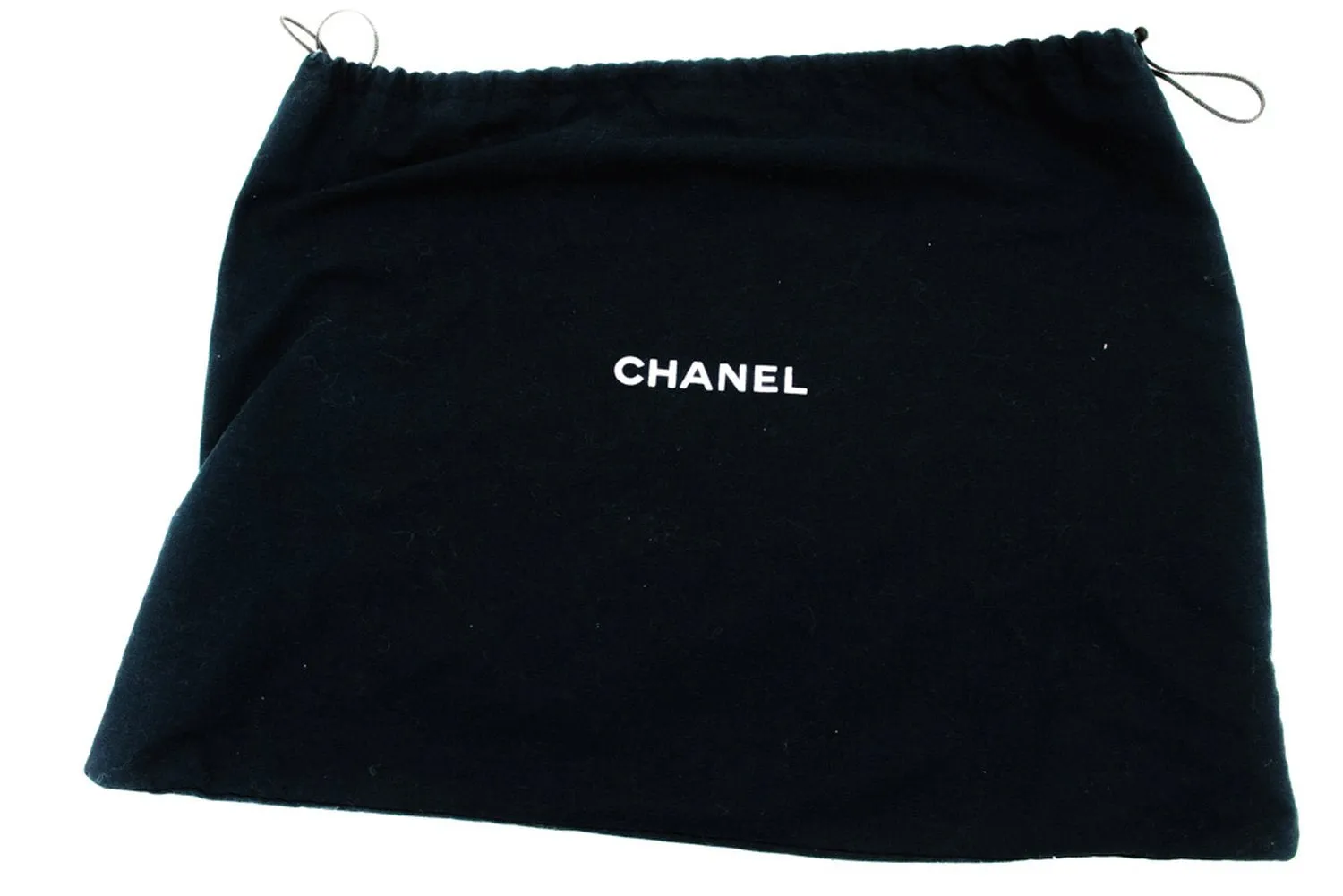 CHANEL Diana Flap Large Silver Chain Shoulder Bag Black Quilted m80