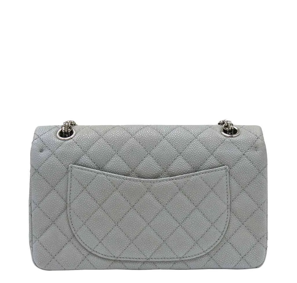 Chanel Double Flap Bag Light Gray