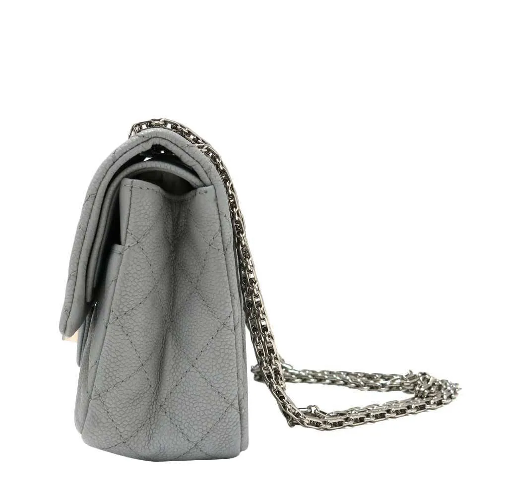 Chanel Double Flap Bag Light Gray