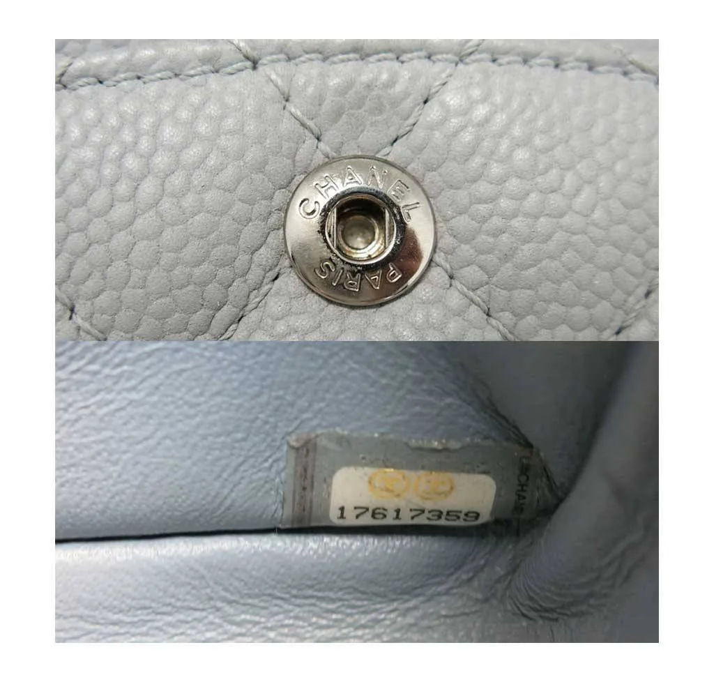 Chanel Double Flap Bag Light Gray