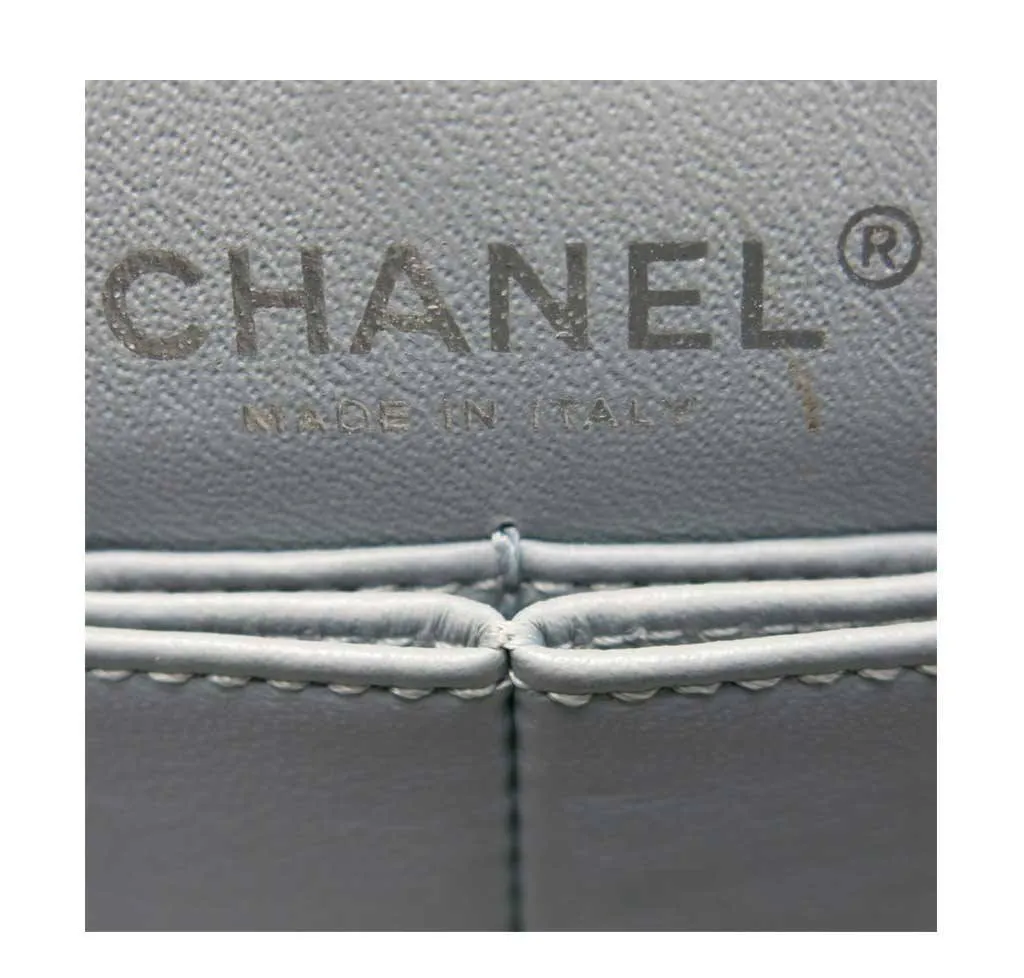 Chanel Double Flap Bag Light Gray