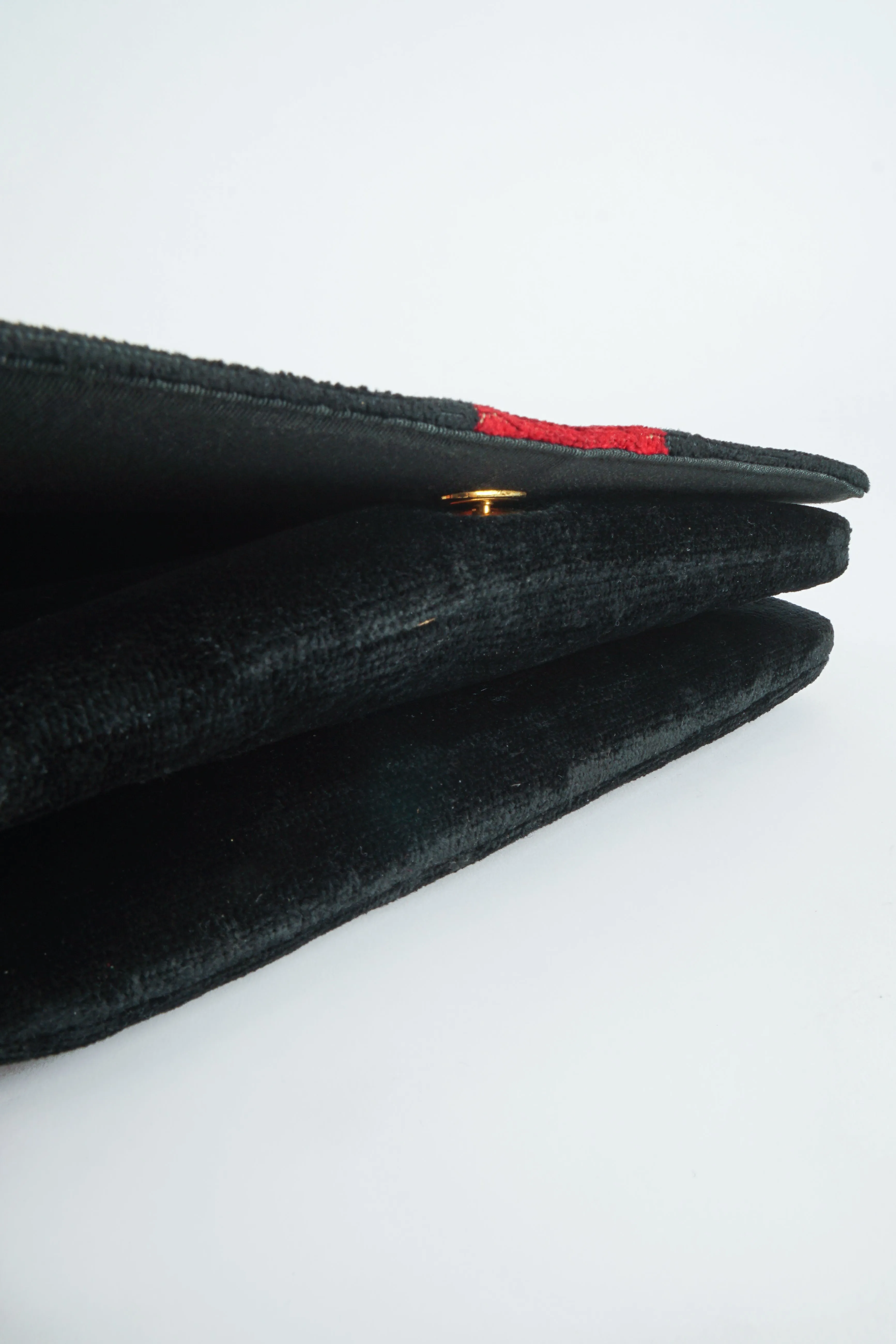 Chenille Stripe Chain Bag