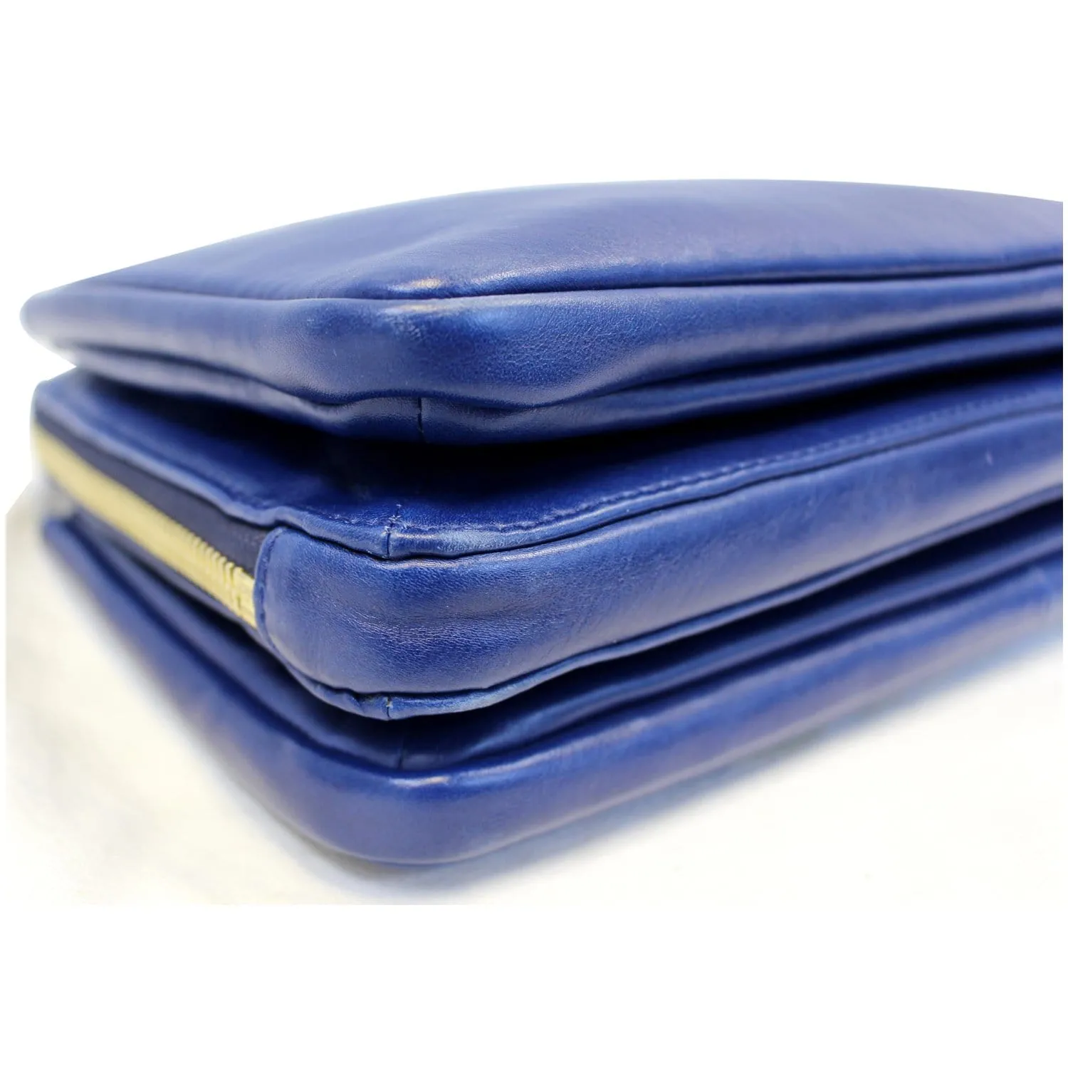 CHLOE Lucy Medium Leather Shoulder Bag Blue