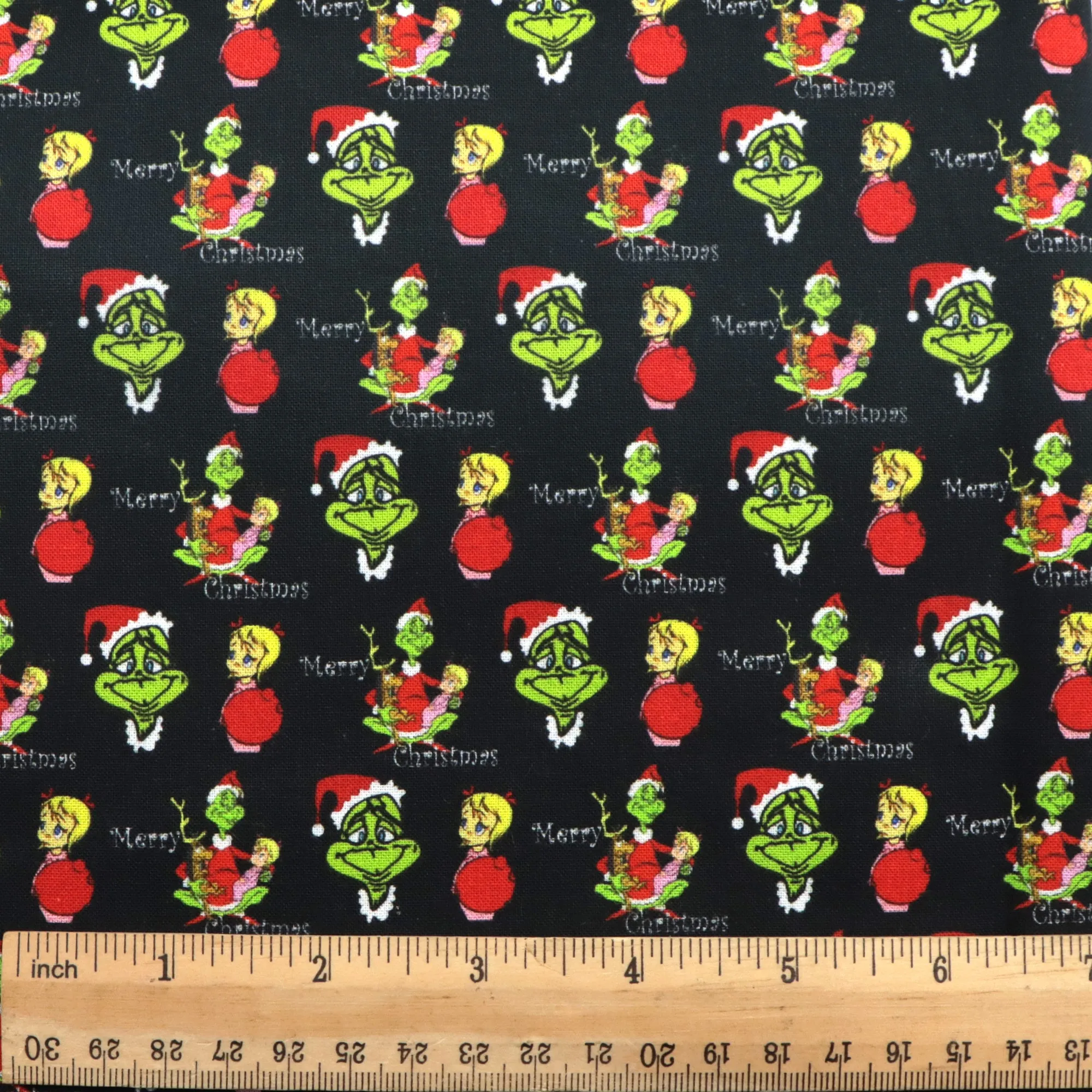 christmas day printed fabric