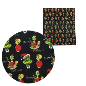 christmas day printed fabric