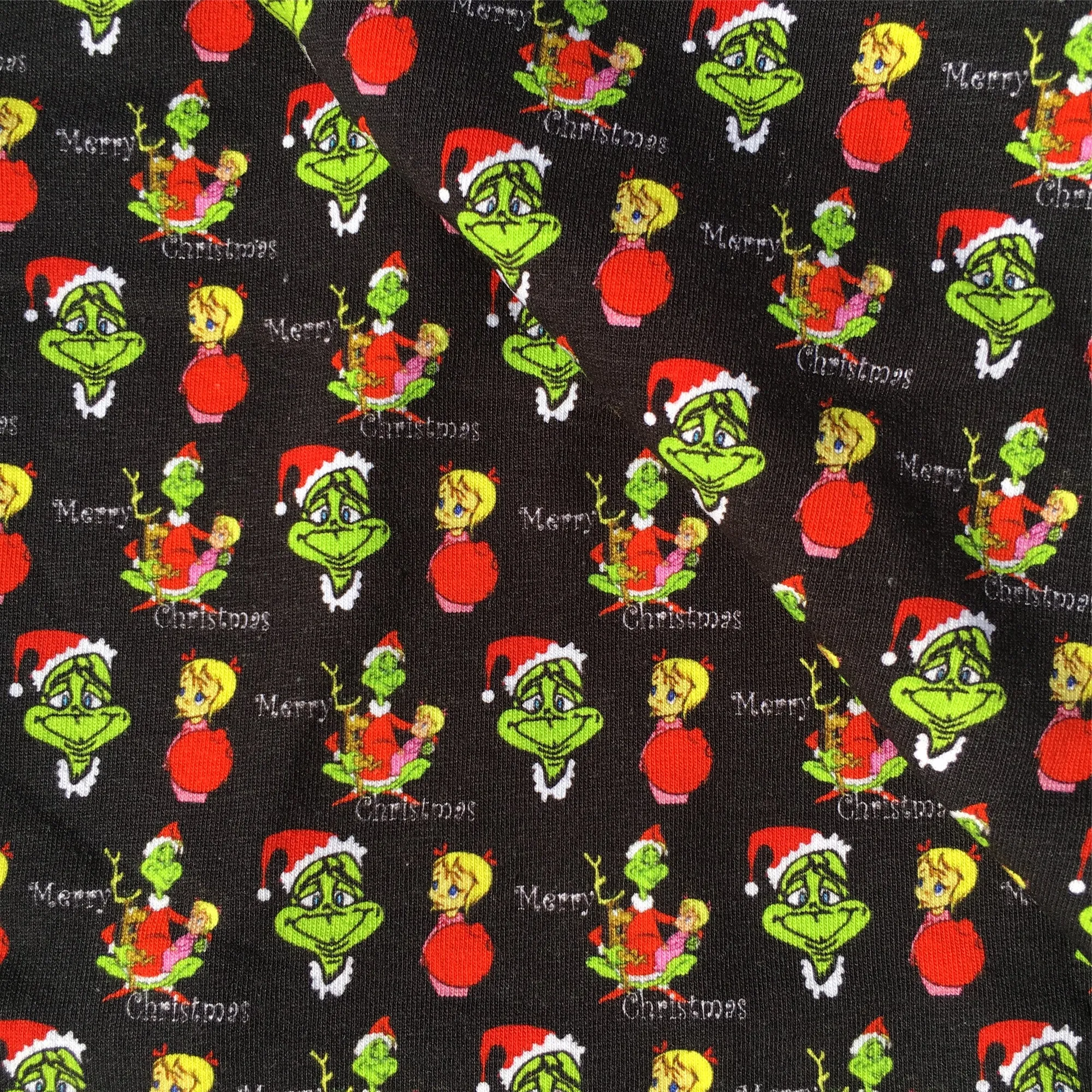 christmas day printed fabric