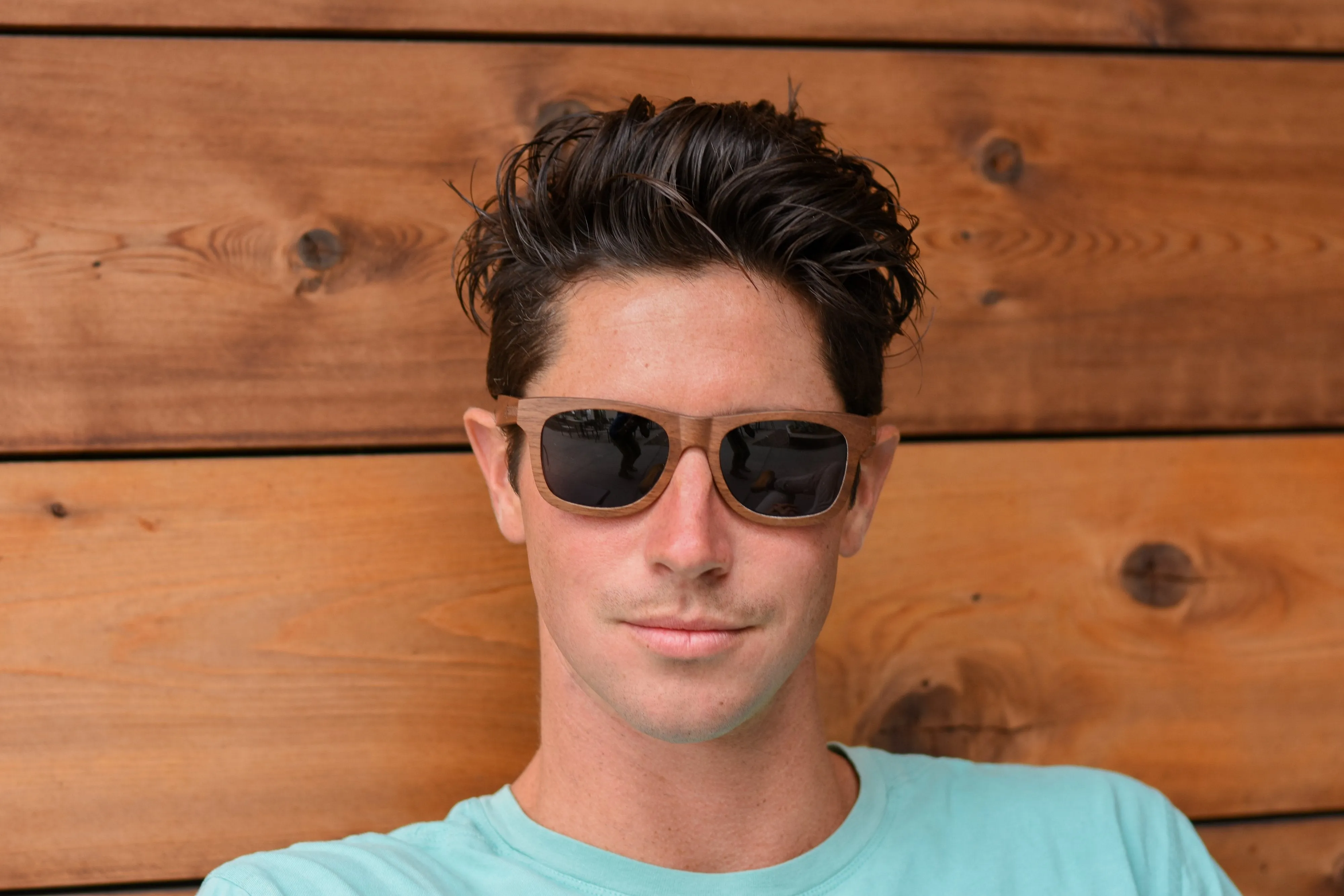 Classic - Dark Walnut Wood Sunglasses