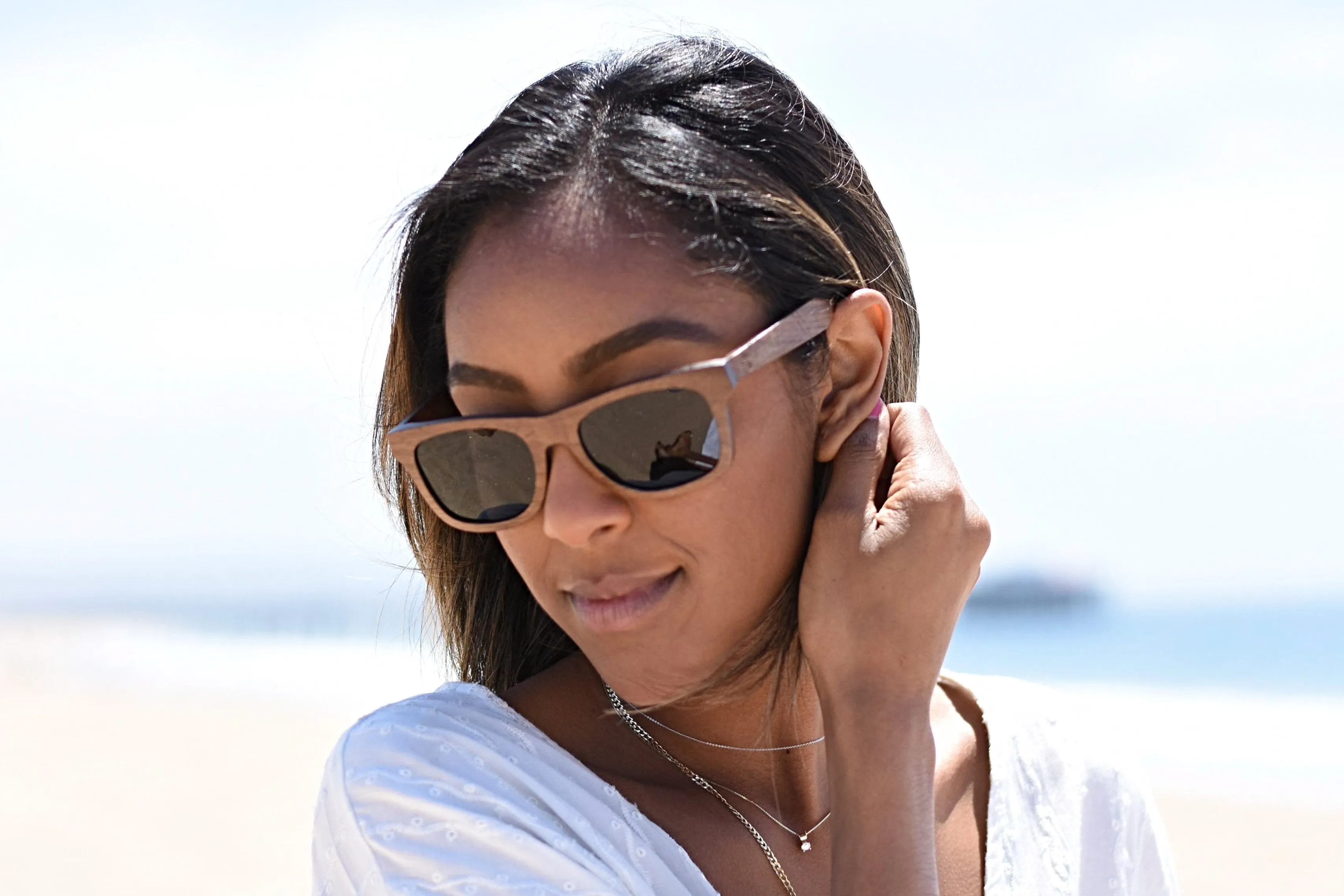 Classic - Dark Walnut Wood Sunglasses