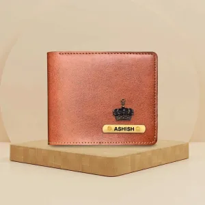 Classy Leather Customized Men's Wallet (Tan)